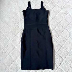 Bold Elements Cut to Curve | Black Bandage Dress | Size Small